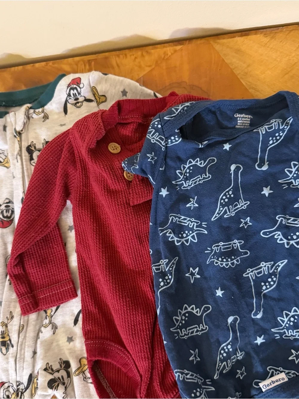 cloud island Mixed Color Baby One-Piece Pack - Navy, Red, Gray, Blue
